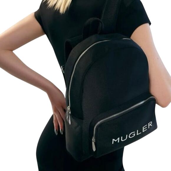 NWOT Mugler Parfums Black Neoprene Backpack – Gift With Purchase